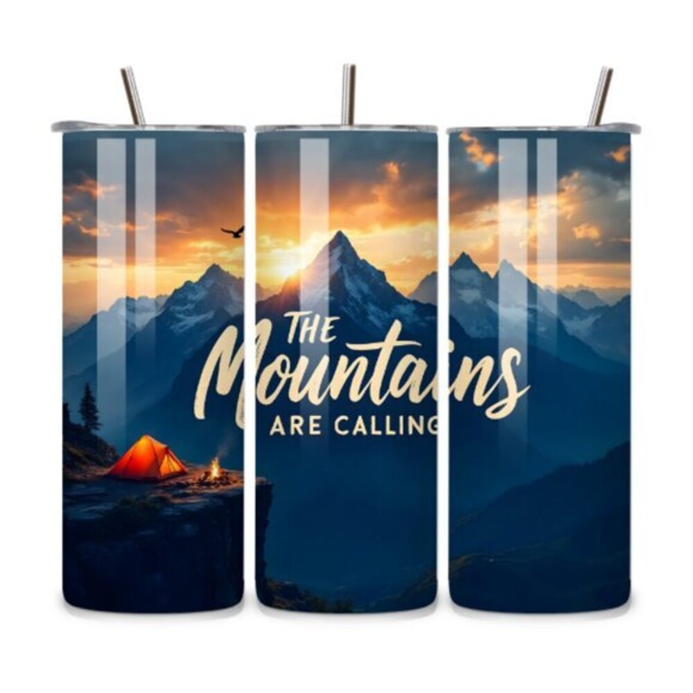 The Mountains Are Calling 20oz Stainless Steel Tumbler